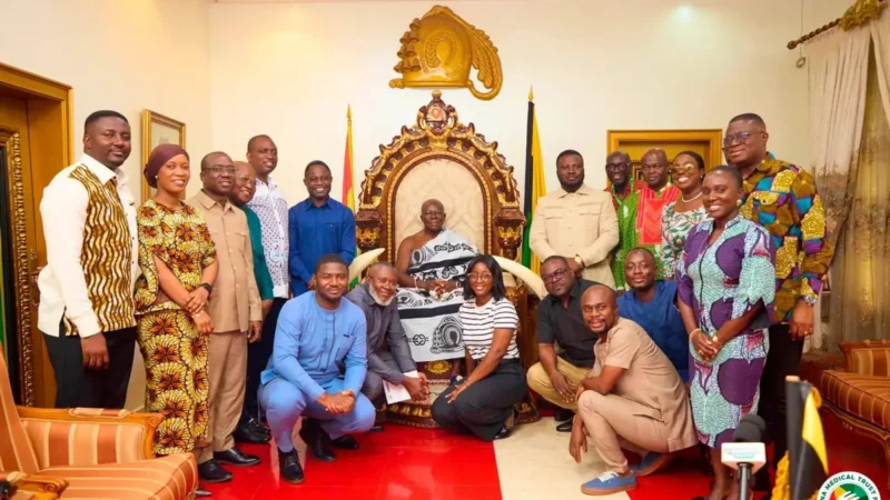 Health Minister, Ghana Medical Trust Fund brief Asantehene on progress in expanding Specialised Healthcare