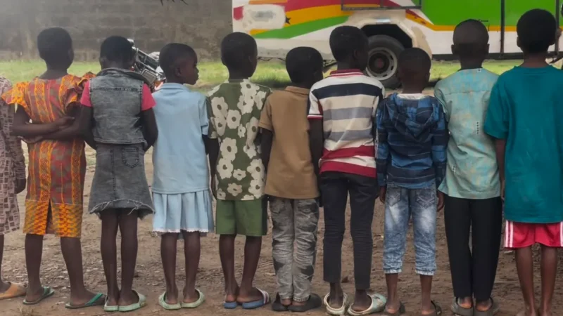 Volta Region: 45 suspected trafficked children, young persons rescued by NIB, National Security officials