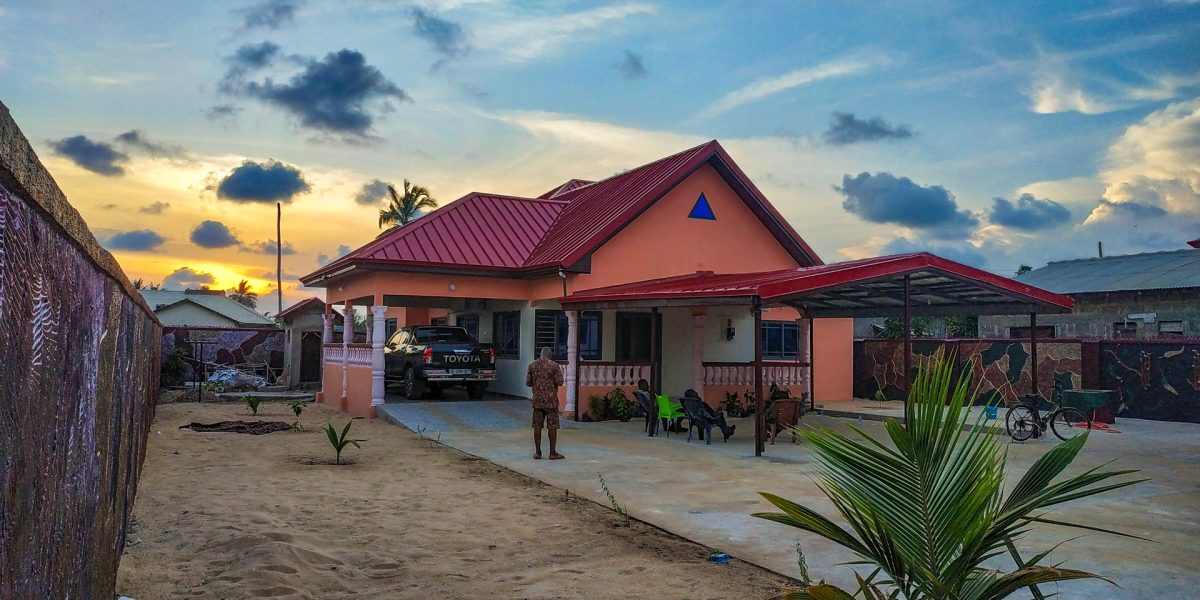 A house in Anloga, the traditional capital of the Anlo state