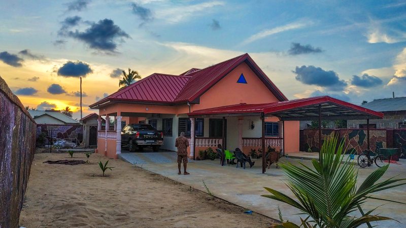 A house in Anloga, the traditional capital of the Anlo state