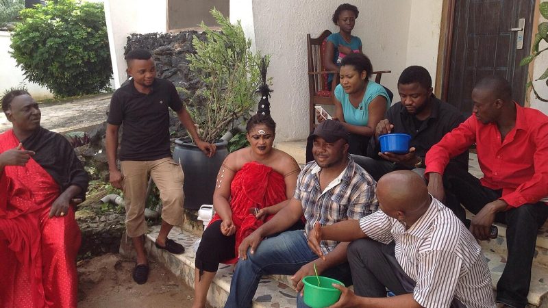 A Nollywood film set in Awka, Nigeria